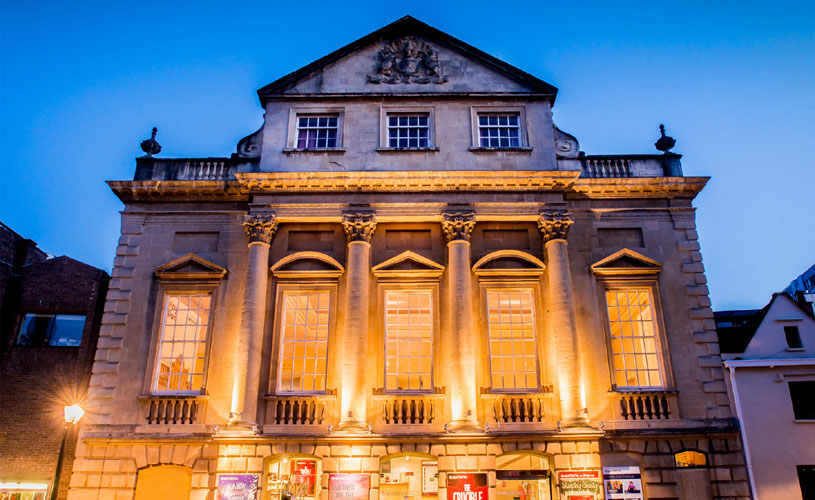 Front of Bristol Old Vic at night